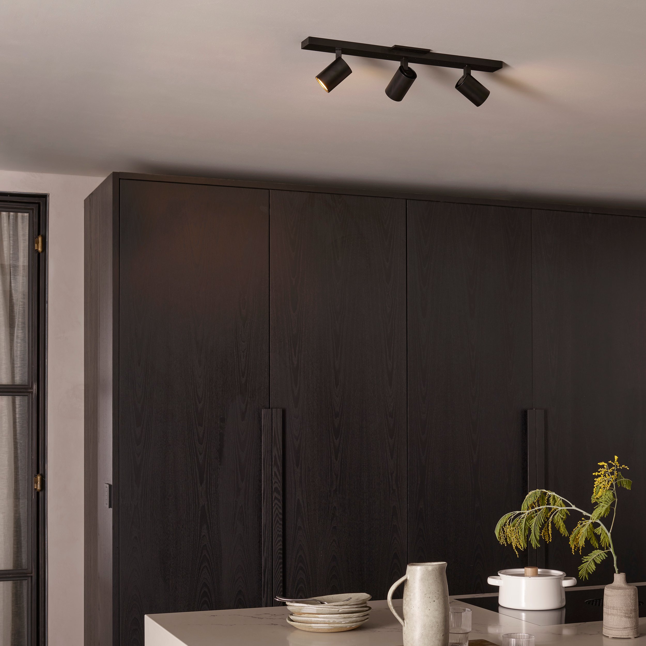 Ascoli Triple Bar Spotlights, Matt Black | Astro Lighting, image size:2500x2500