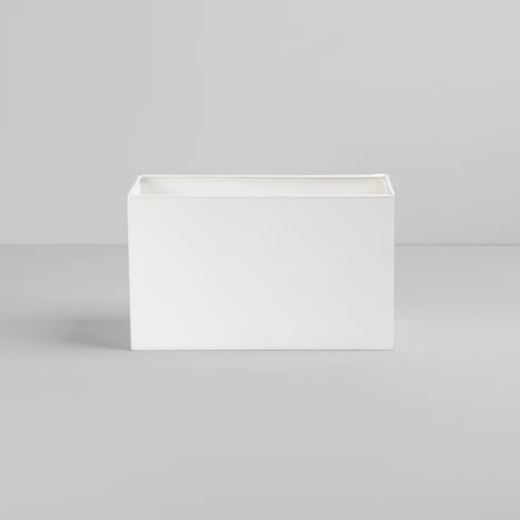Rectangle 285 Shade (5001001) in White Fabric - Product Image 1