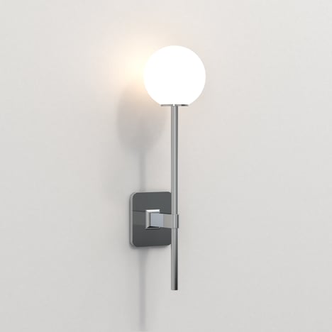Tacoma Single Grande (1429012) in Polished Chrome with Tacoma Glass (5036001) in White (Opal)