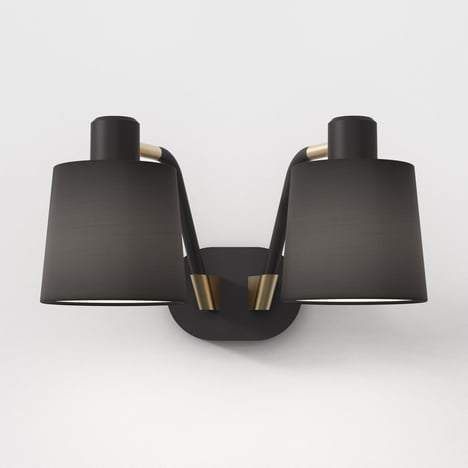 Edward Twin (1441008) in Matt Black / Matt Gold with Tapered Drum 155 (5013028) in Black Fabric