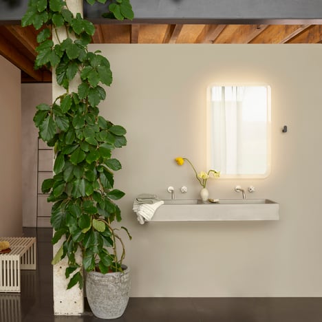 Varenna Rectangle 610 2700K (Cord Set) (1420032) in Mirror Glass - Insitu Image 3