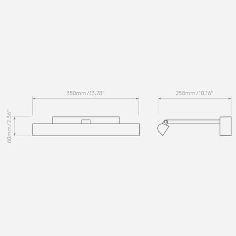 Renoir 350 (1371036) in Bronze - Technical Drawing