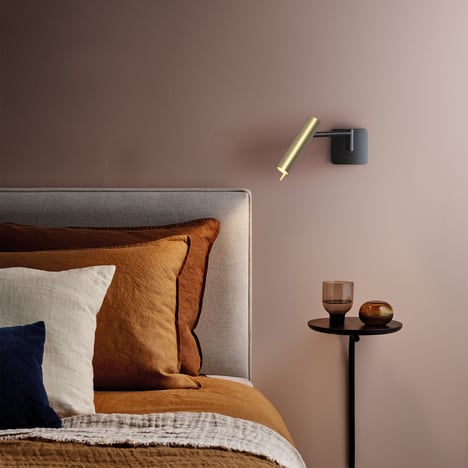 Leda Swing Arm (1457019) in Matt Gold - Insitu Image 1