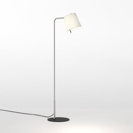 Mitsu Floor (1394062) in Matt Nickel with Cone 173 (5018031) in White Fabric