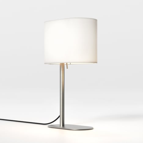 Venn Table (1433040) in Matt Nickel with Stadium 220 (5043004) in White Fabric