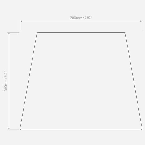 Soft Square 200 (2 Pack) (5050001) in Putty Fabric - Technical Drawing