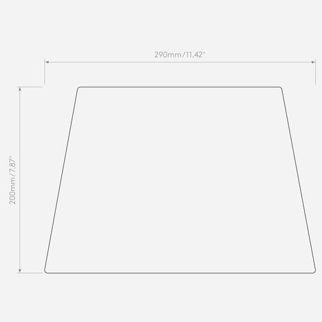 Soft Square 290 (2 Pack) (5050003) in Putty Fabric - Technical Drawing