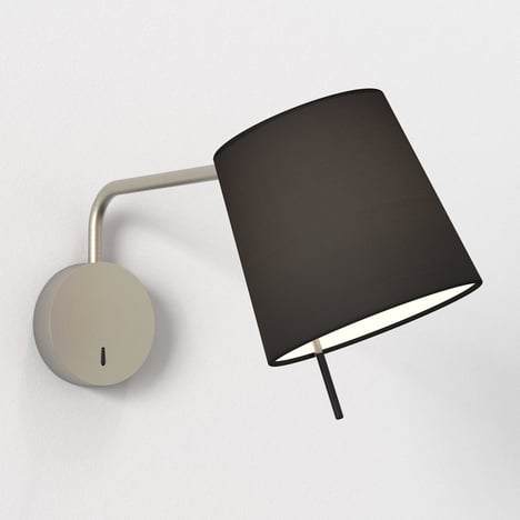 Mitsu Swing Arm (1394035) in Matt Nickel with Cone 173 (5018032) in Black Fabric