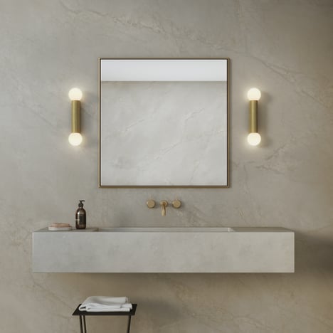 Ortona Twin (1459015) in Matt Brushed Brass - Insitu Image 1