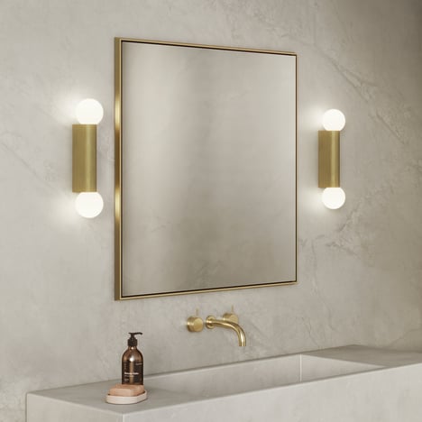 Ortona Twin (1459015) in Matt Brushed Brass - Insitu Image 2