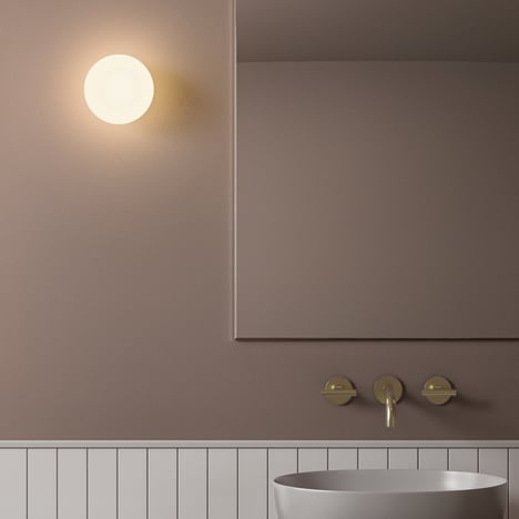 Zeppo Wall (1176054) in Matt Brushed Brass - Insitu Image 1
