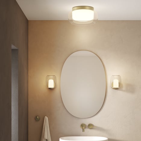 Aquina Ceiling 360 (1450018) in Matt Brushed Brass - Insitu Image 1