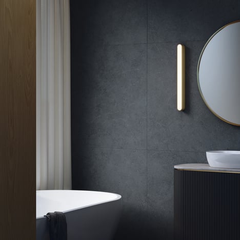 Atticus 600 3000K (1440020) in Matt Brushed Brass - Insitu Image 1