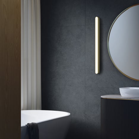 Atticus 900 3000K (1440021) in Matt Brushed Brass - Insitu Image 1