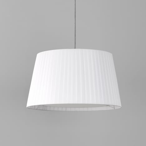 Tapered Round 400 Pleated Pendant (4005481) in Matt Black - Product Image 3