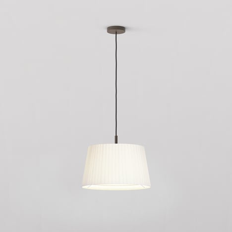 Tapered Round 400 Pleated Pendant (4005075) in Bronze - Product Image 1