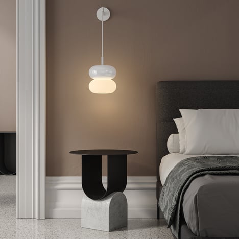 Duo 210 Pendant (4005577) in Matt White - Insitu Image 1