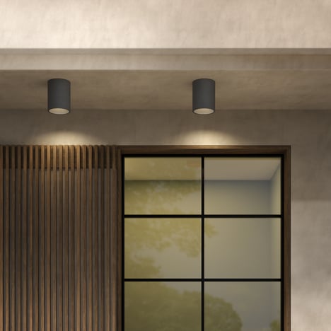 Kos Round 150 Coastal (1326093) in Charcoal Concrete - Insitu Image 2