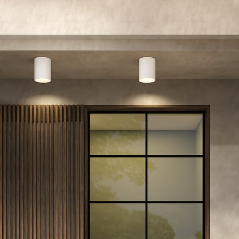 Kos Round 150 Coastal (1326095) in White Concrete - Insitu Image 2