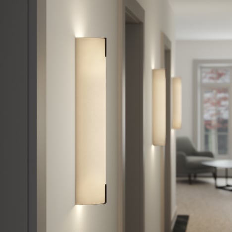 Wall Base 440 LED Phase (1367006) in Matt White - Insitu Image 1
