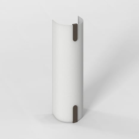 Elba Wall 400 Shade (5042014) in White Fabric - Product Image 1