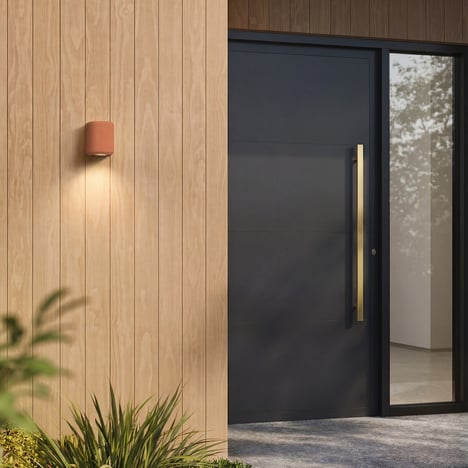 Brixham Wall Single (1513008) in Terracotta Concrete - Insitu Image 4