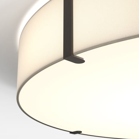 Elba Round 800 Shade (5042028) in White Fabric - Product Image 2