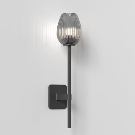 Tacoma Tulip Ribbed Glass Shade (5036008) in Smoke - Product Image 3