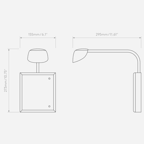 Monet 250 0-10V (1517010) in Bronze - Technical Drawing