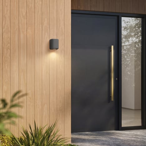 Brixham Wall Single (1513009) in Charcoal Concrete - Insitu Image 4