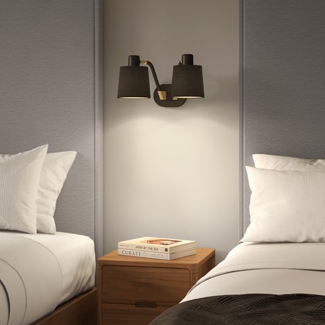 Edward Twin (1441008) in Matt Black / Matt Gold - Insitu Image 2