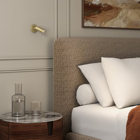 Micro Recess Unswitched (1407015) in Matt Gold - Insitu Image 2