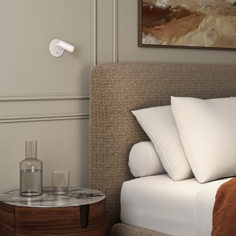 Micro Recess Switched (Cord Set) (1407023) in Matt White - Insitu Image 2
