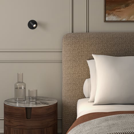 Micro Recess Switched (Cord Set) (1407024) in Matt Black - Insitu Image 2