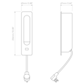 Keta USB (Cord Set) (1437003) in Matt Nickel - Technical Drawing Thumbnail