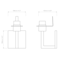Riva 350 (1214016) in Matt Black - Technical Drawing Thumbnail