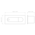 Digit LED (1323016) in Bronze - Technical Drawing Thumbnail
