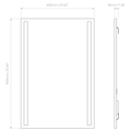 Avlon 900 LED 0-10V  (1359009) in Mirror Glass - Technical Drawing Thumbnail