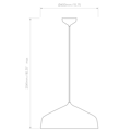 Ginestra 400 (1361006) in Matt Black - Technical Drawing Thumbnail
