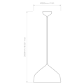 Ginestra 300 (1361008) in Matt White - Technical Drawing Thumbnail