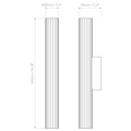 io 665 2700K 0-10V (1409049) in Polished Chrome - Technical Drawing Thumbnail