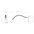 Leo Switched LED (1295011) in Bronze - Technical Drawing Thumbnail