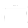 Tapered Round 250 (5035005) in Putty Fabric - Technical Drawing Thumbnail