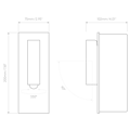 Fuse 3 (1215094) in Matt Nickel - Technical Drawing Thumbnail
