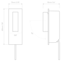 Fuse 3 (Cord Set) (1215114) in Matt Gold - Technical Drawing Thumbnail