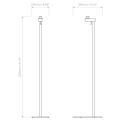 Venn Floor (1433033) in Bronze - Technical Drawing Thumbnail