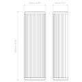 Versailles 400 2700K 0-10V Dimmable (1380063) in Polished Chrome - Technical Drawing Thumbnail