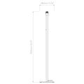 Beaumont Floor (1480031) in Matt White - Technical Drawing Thumbnail