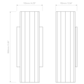 Hashira 300 (1442015) in Matt Nickel - Technical Drawing Thumbnail