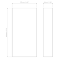 Tile 170 Tall 0-10V (1493008) in Matt White - Technical Drawing Thumbnail
